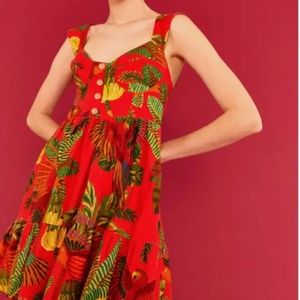 Farm Rio Forest Birds Mini Dress